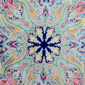 Pottery Barn Penelope Wall Hanging PBTeen Dorm Decor Cotton 80" Square Paisley